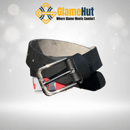 Black Aniline Casual Leather Belt – Soft Finish & Timeless Design