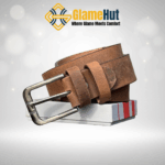 Light Brown Pull-Up Buffalo Leather Belt