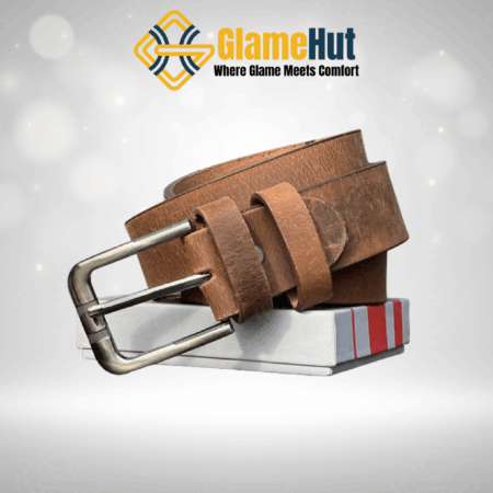 Light Brown Pull-Up Buffalo Leather Belt